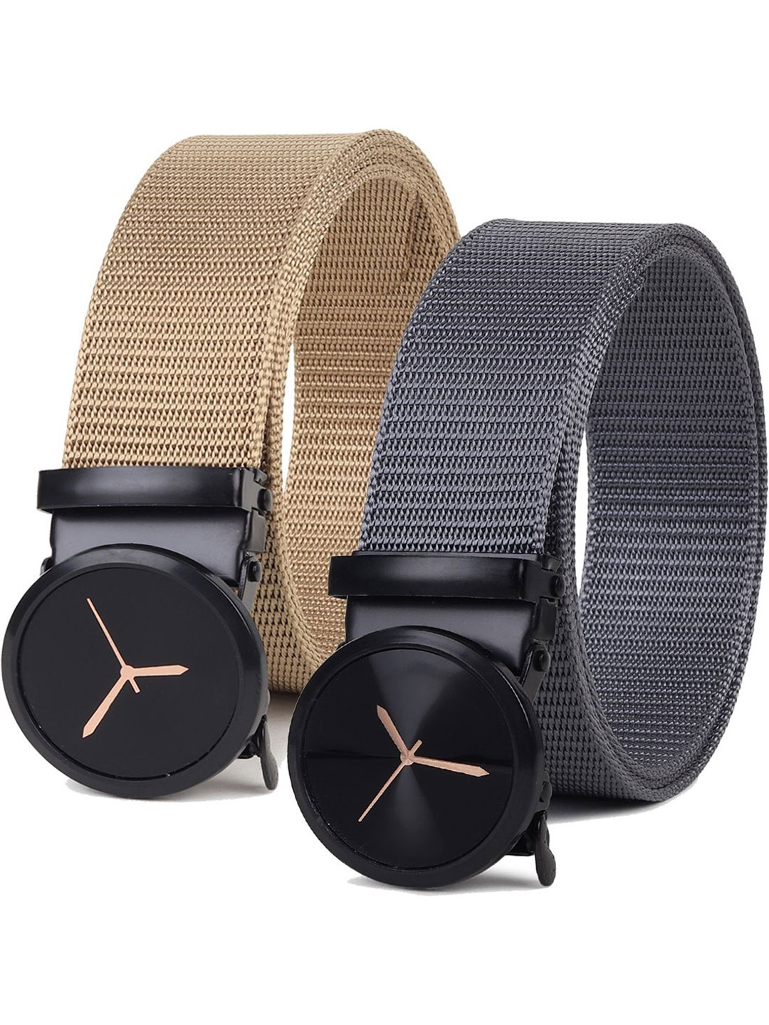 

Provogue Men Textured 2 Belt, Grey