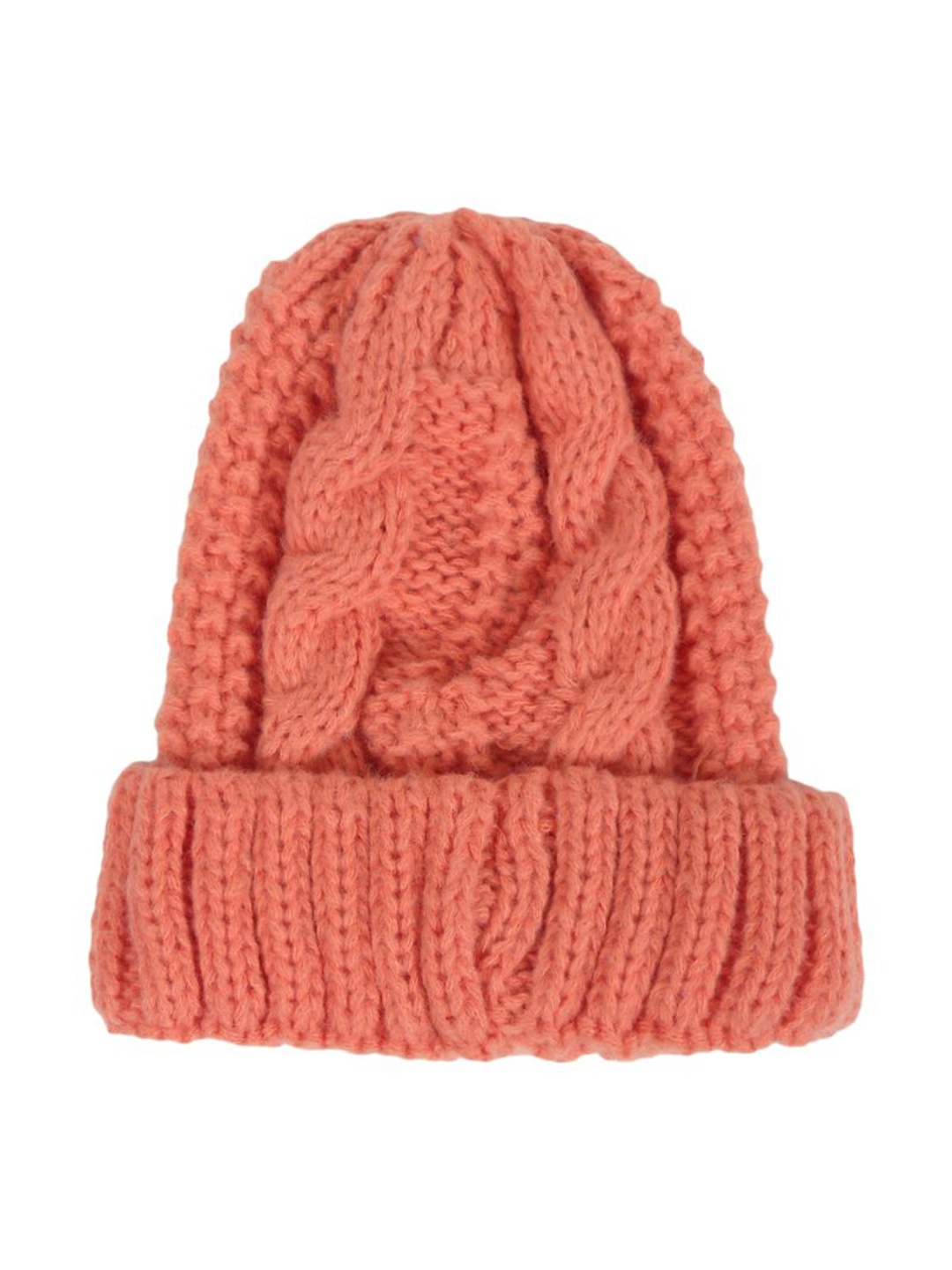 

TIPY TIPY TAP Kids Self Design Woollen Beanie, Orange