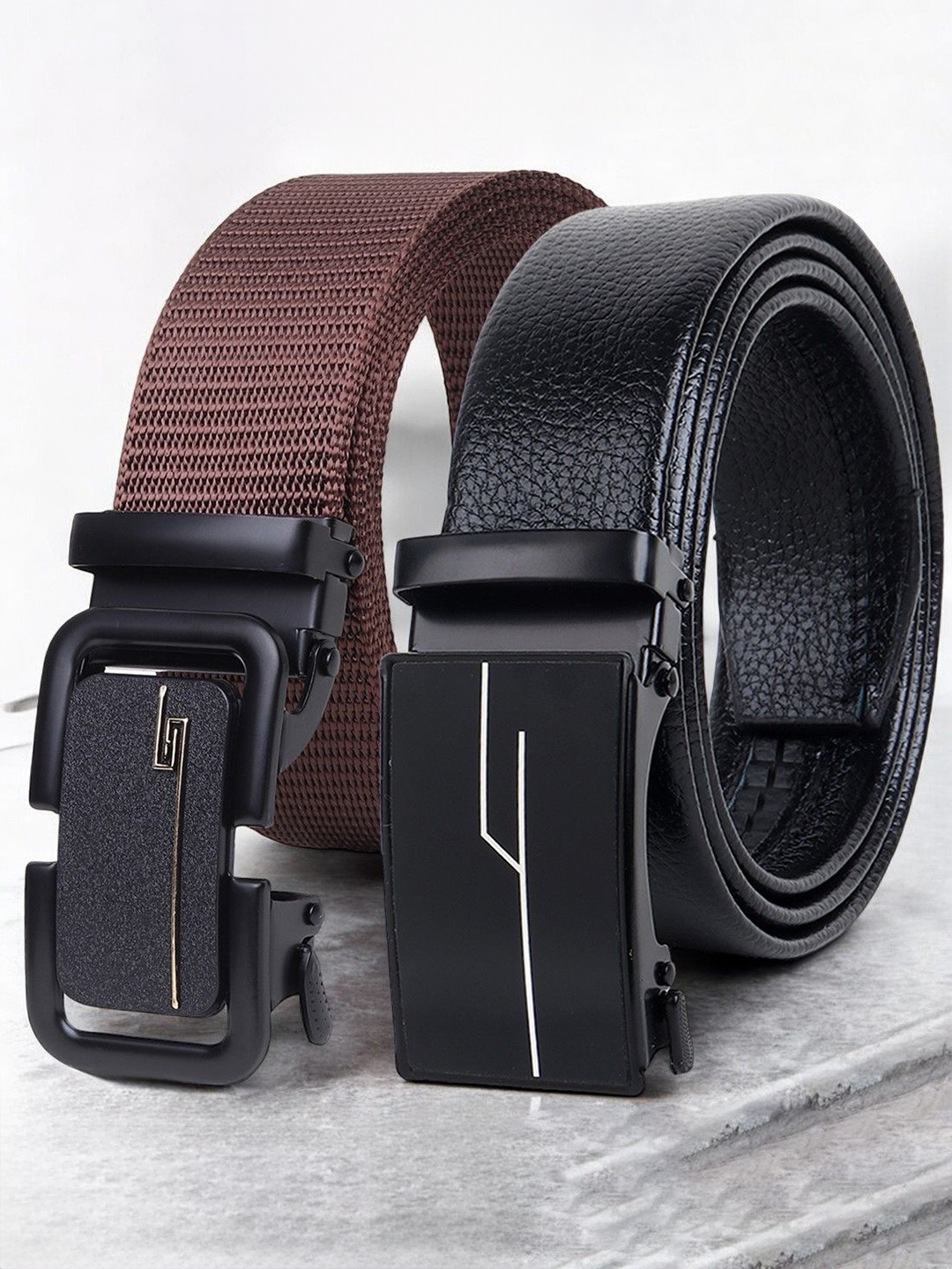 

Metronaut Men Textured 2 Formal Belt, Brown