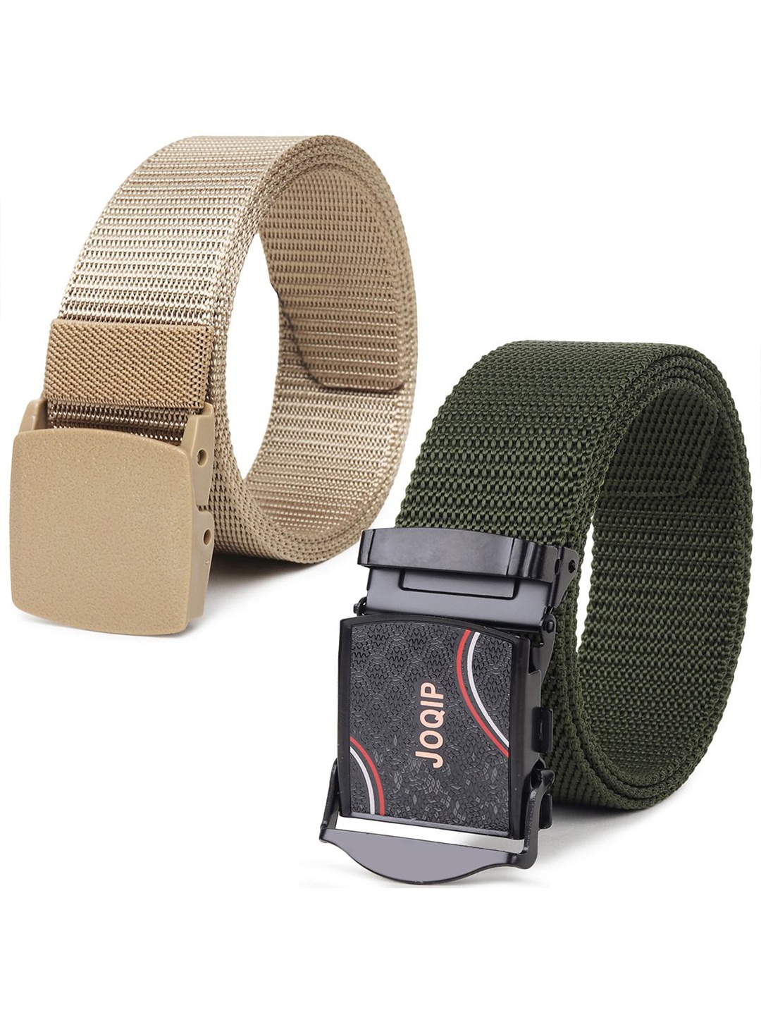 

Provogue Men Pack Of 2 Textured Belt, Green