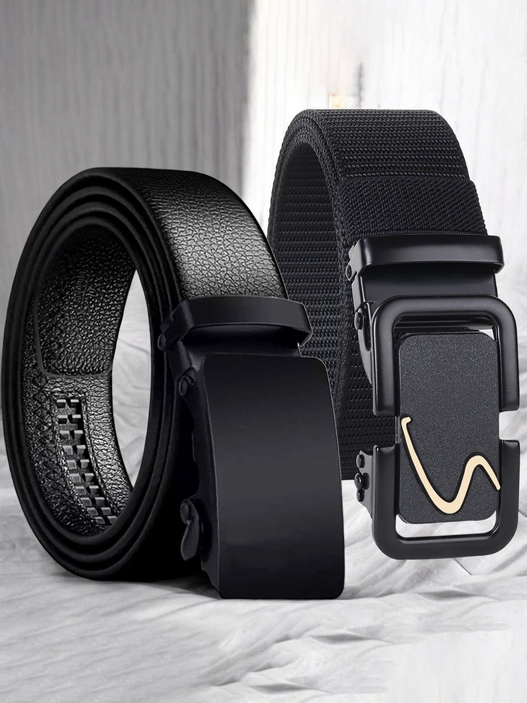 

Provogue Men Textured 2 Formal Belt, Black