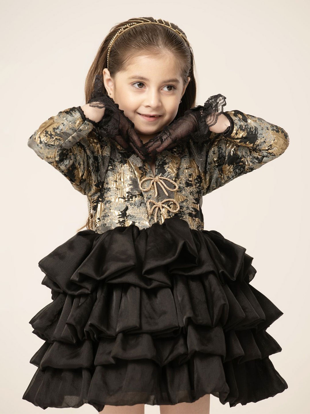 

HOITY MOPPET Fit & Flare Dress, Black