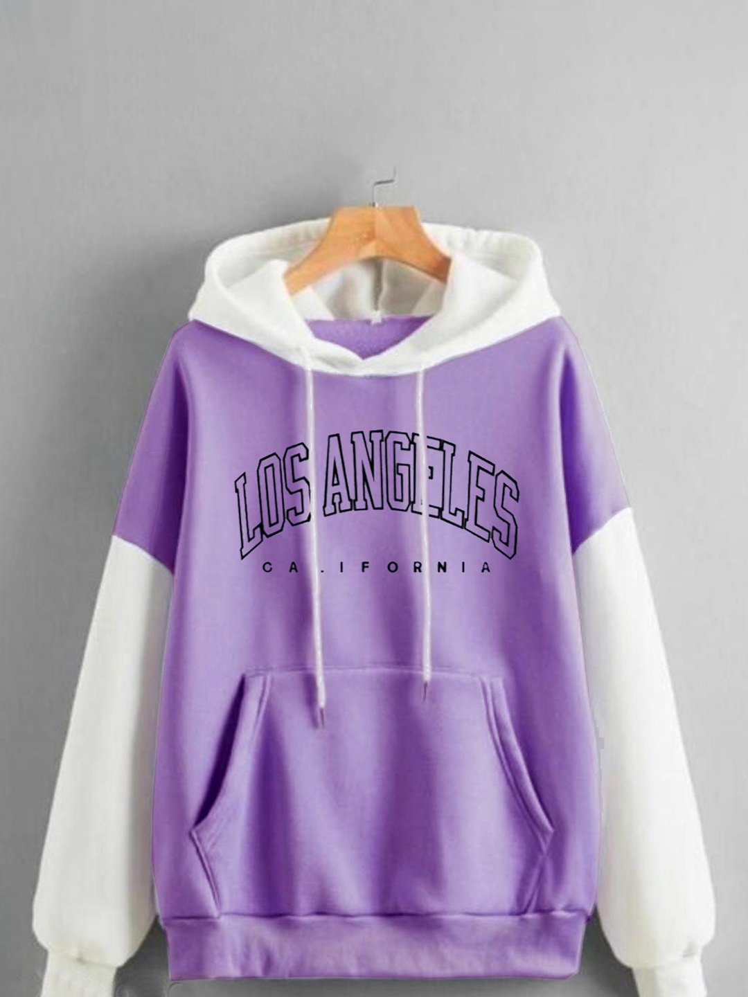 

Purser Women Colourblocked Hooded Sweatshirt, Purple