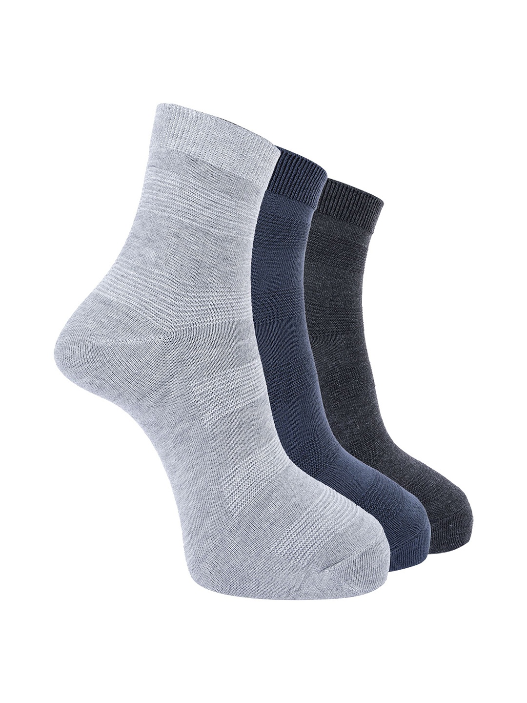 

Dollar Men Pack of 3 Ankle Length Socks, Navy blue