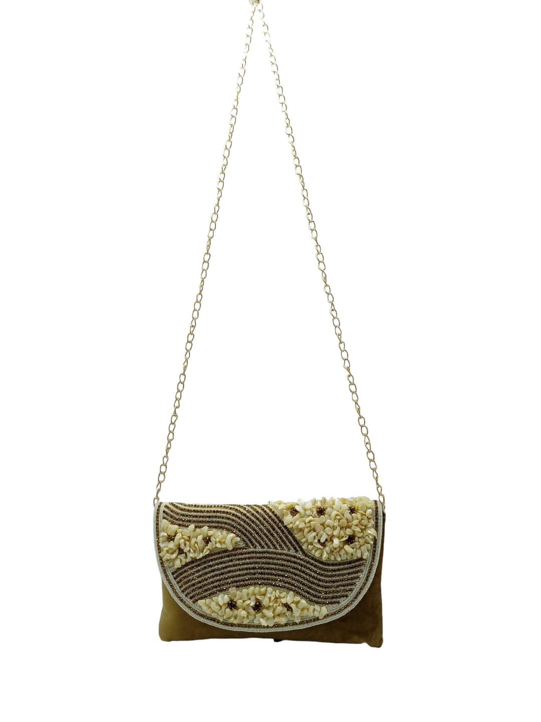 

Esmoda Embellished Purse Clutch, Khaki