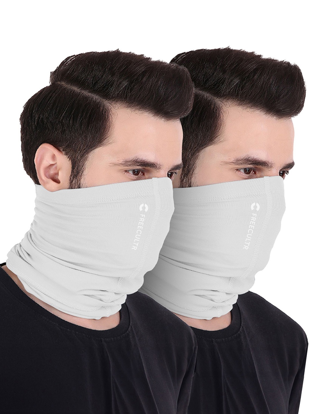 

FREECULTR Unisex Pack Of 2 Bamboo Bandana Super Soft Headband, White