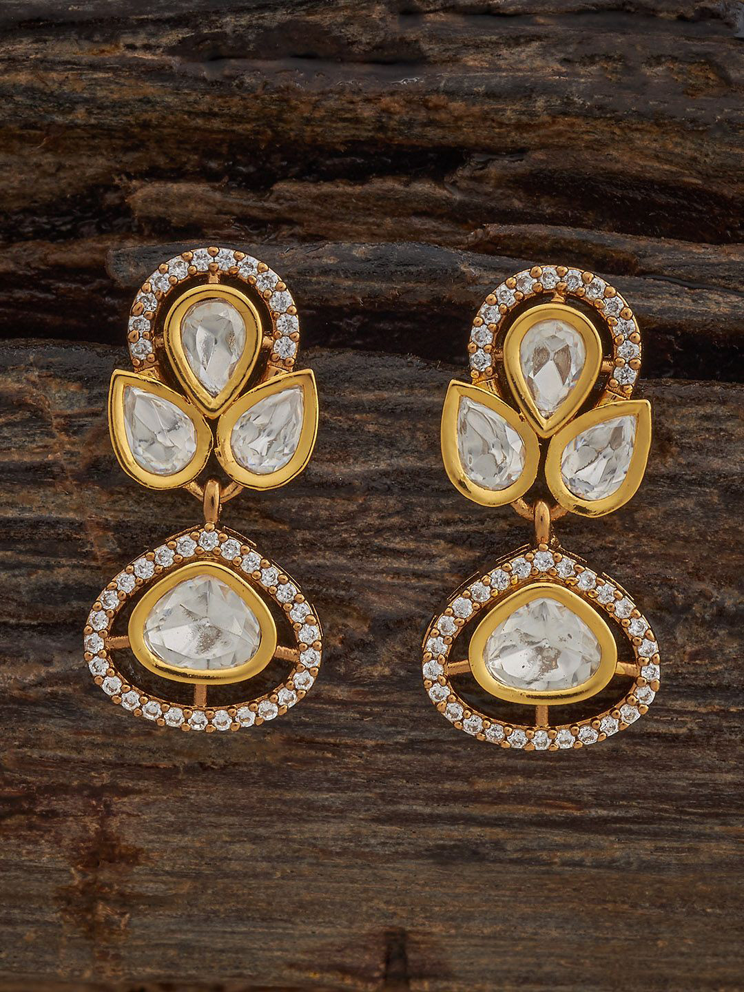 

Kushal's Fashion Jewellery Contemporary Drop Earrings, White