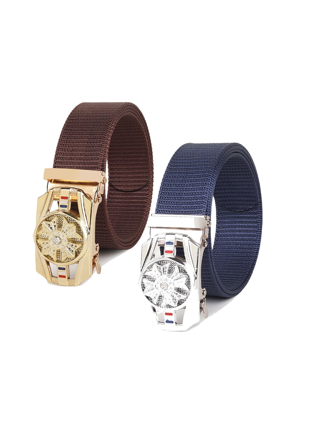 

Provogue Men Pack Of 2 Textured Belt, Brown