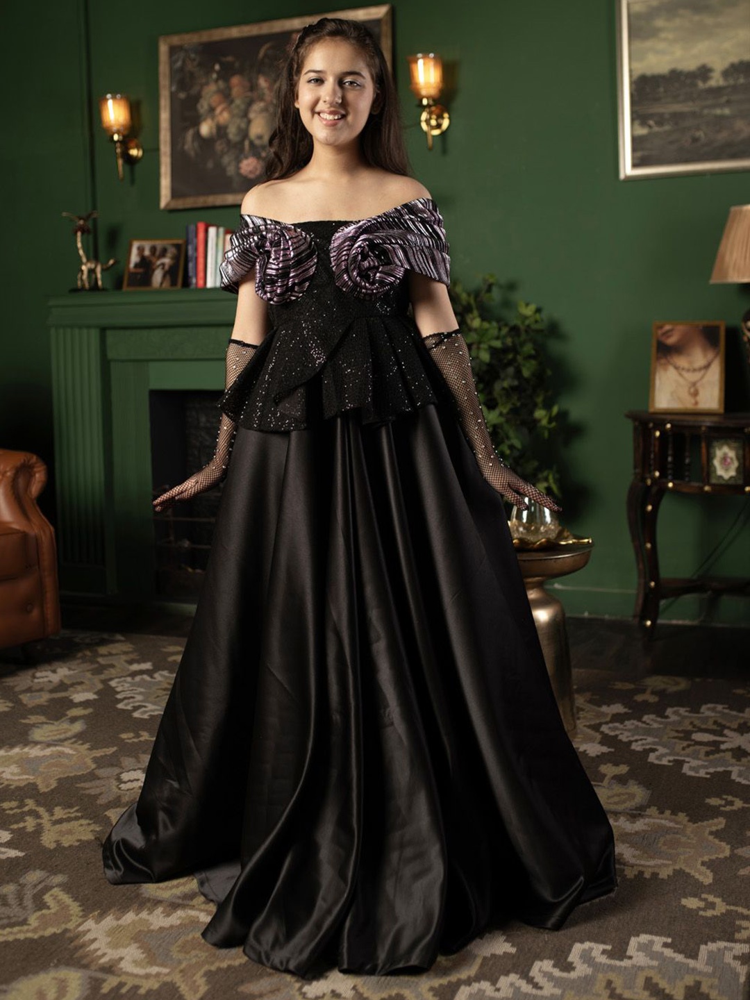 

HOITY MOPPET Maxi Dress, Black