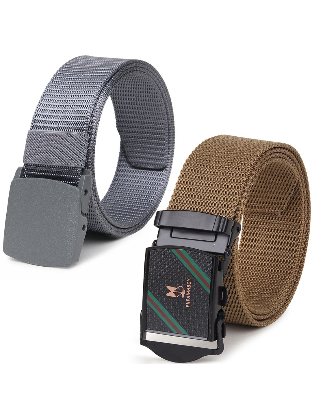 

Provogue Men Pack Of 2 Textured Belt, Grey