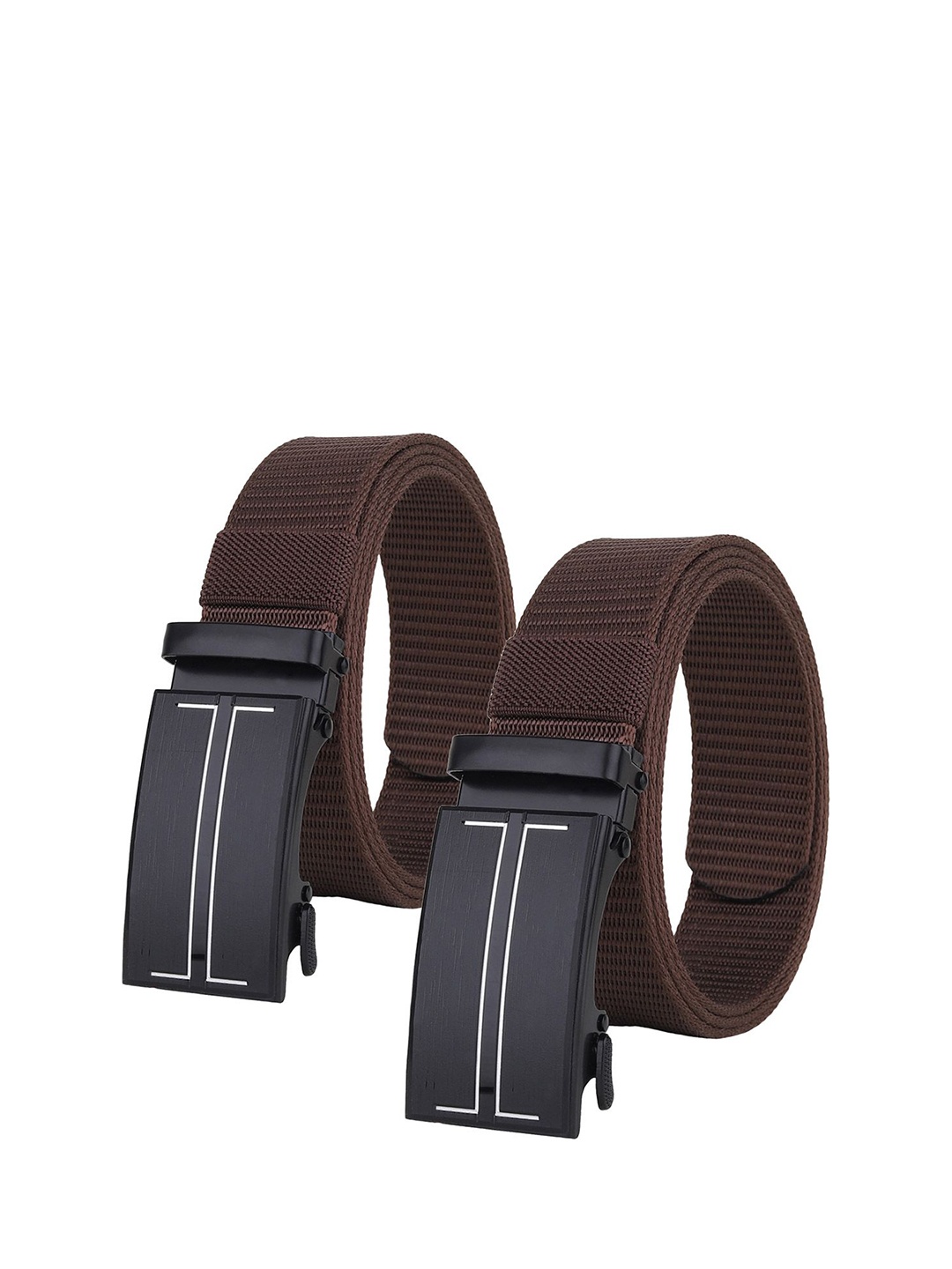 

Provogue Men Pack of 2 Textured Belt, Brown