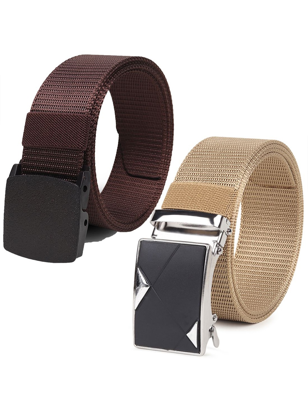 

Provogue Men Pack Of 2 Textured Belt, Beige