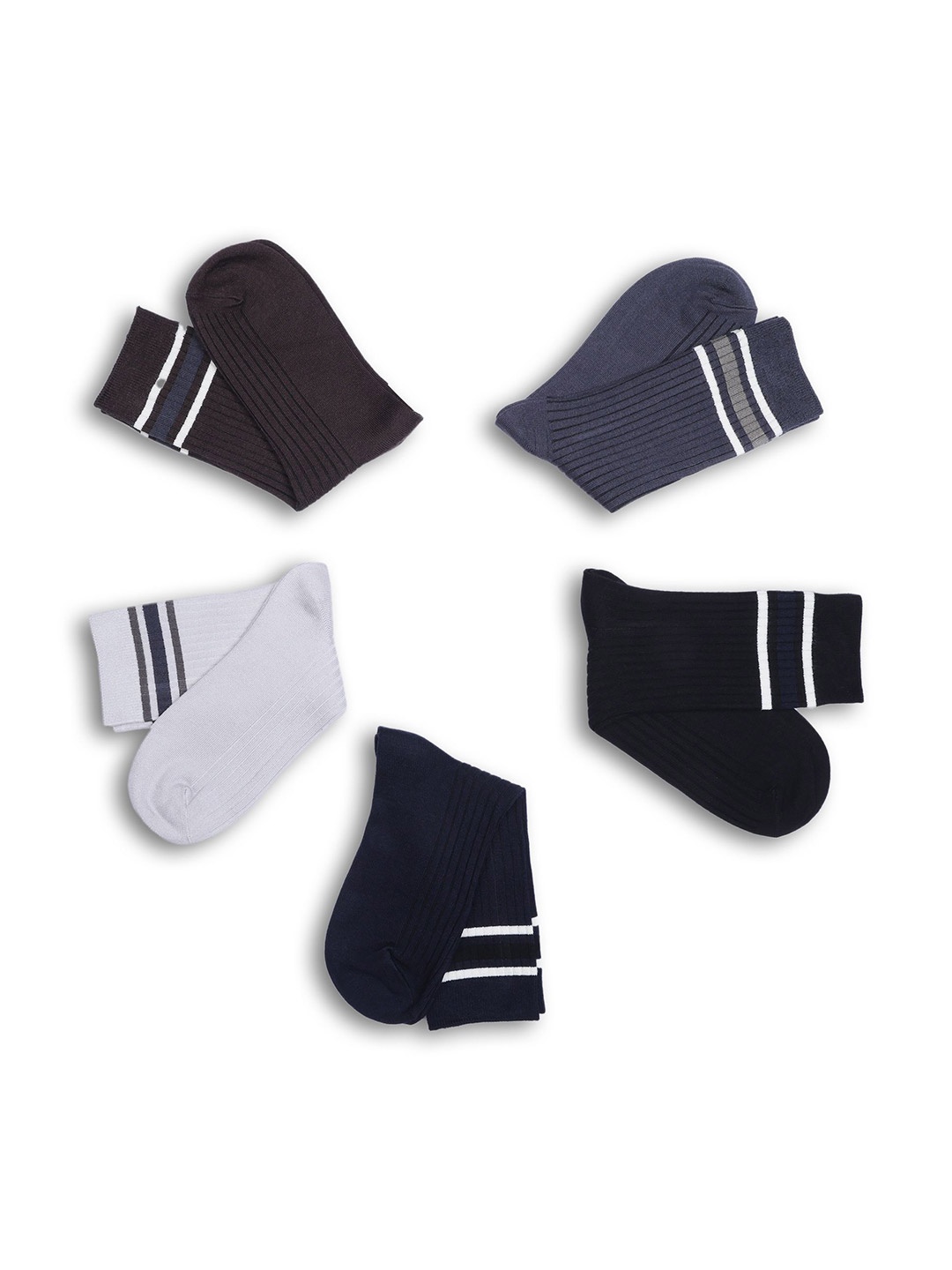 

Dollar Men Pack of 3 Calf Length Socks, White