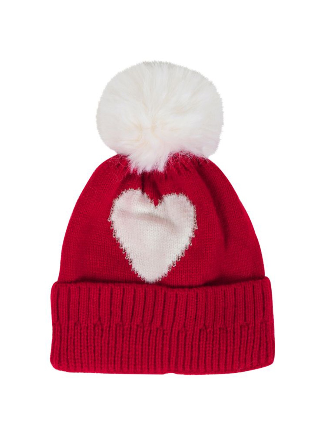 

TIPY TIPY TAP Kids Woollen Beanie Winter Cap, Red