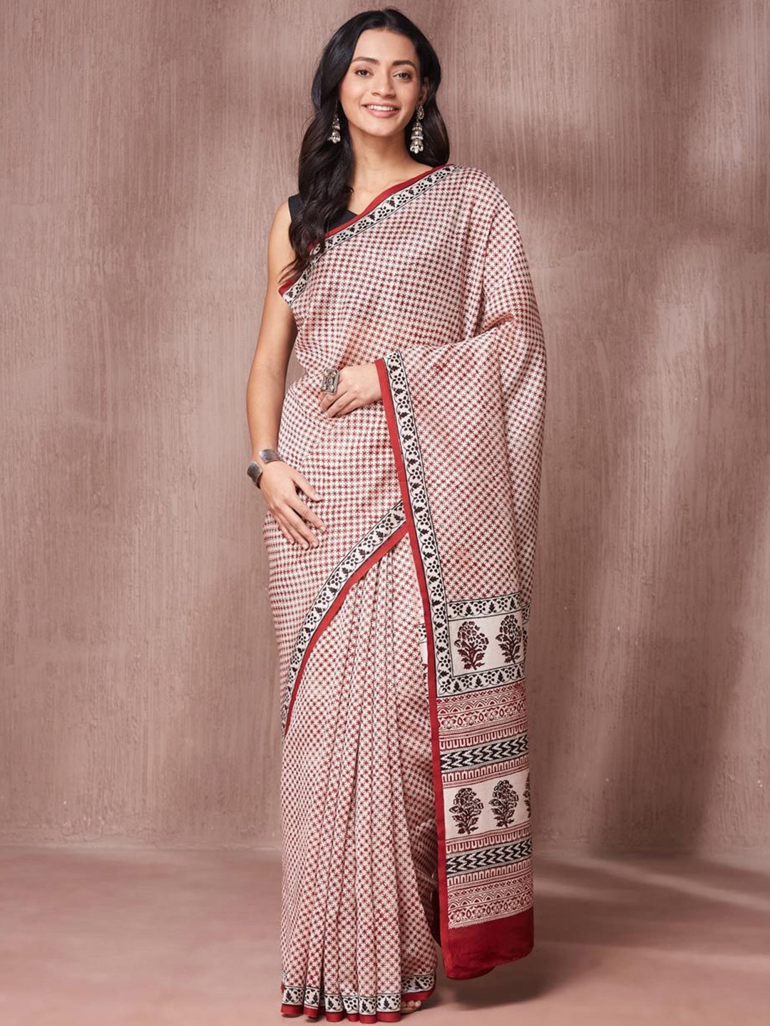 

Fabindia Saree, Maroon