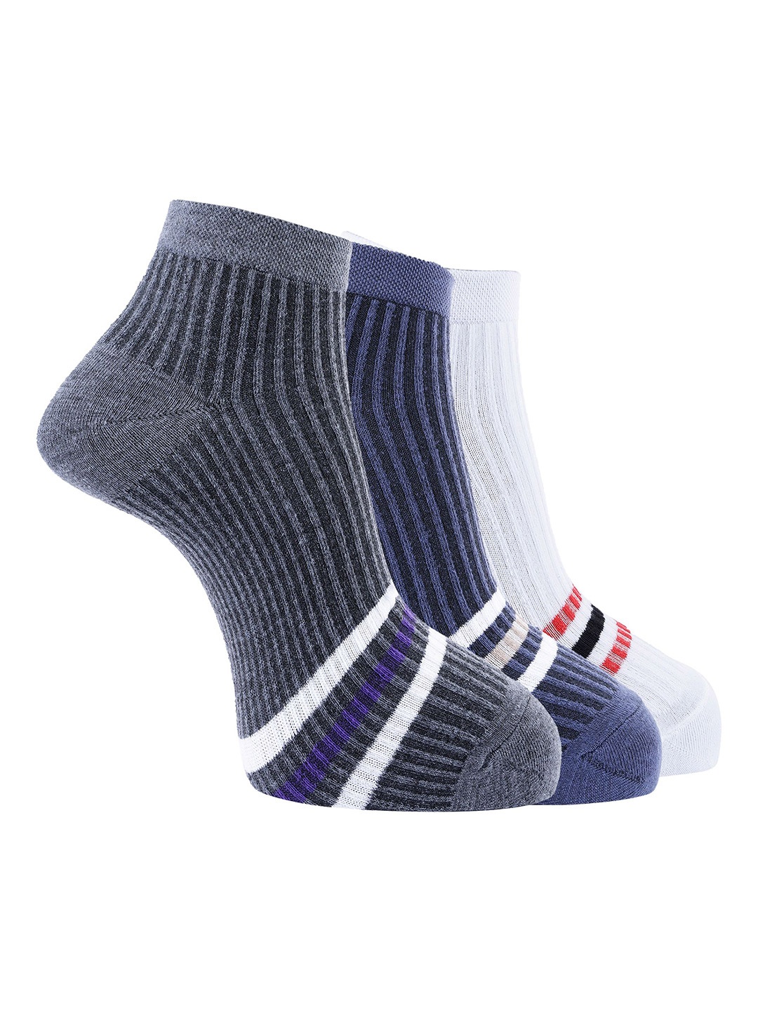 

Dollar Men Pack of 3 Ankle Length Socks, White