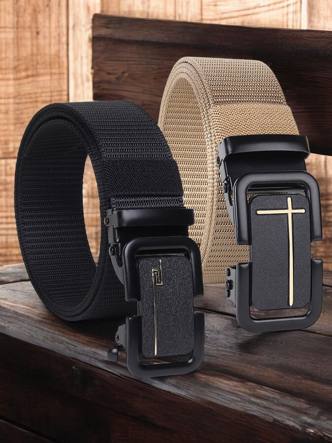 

Provogue Men Textured 2 Belt, Black
