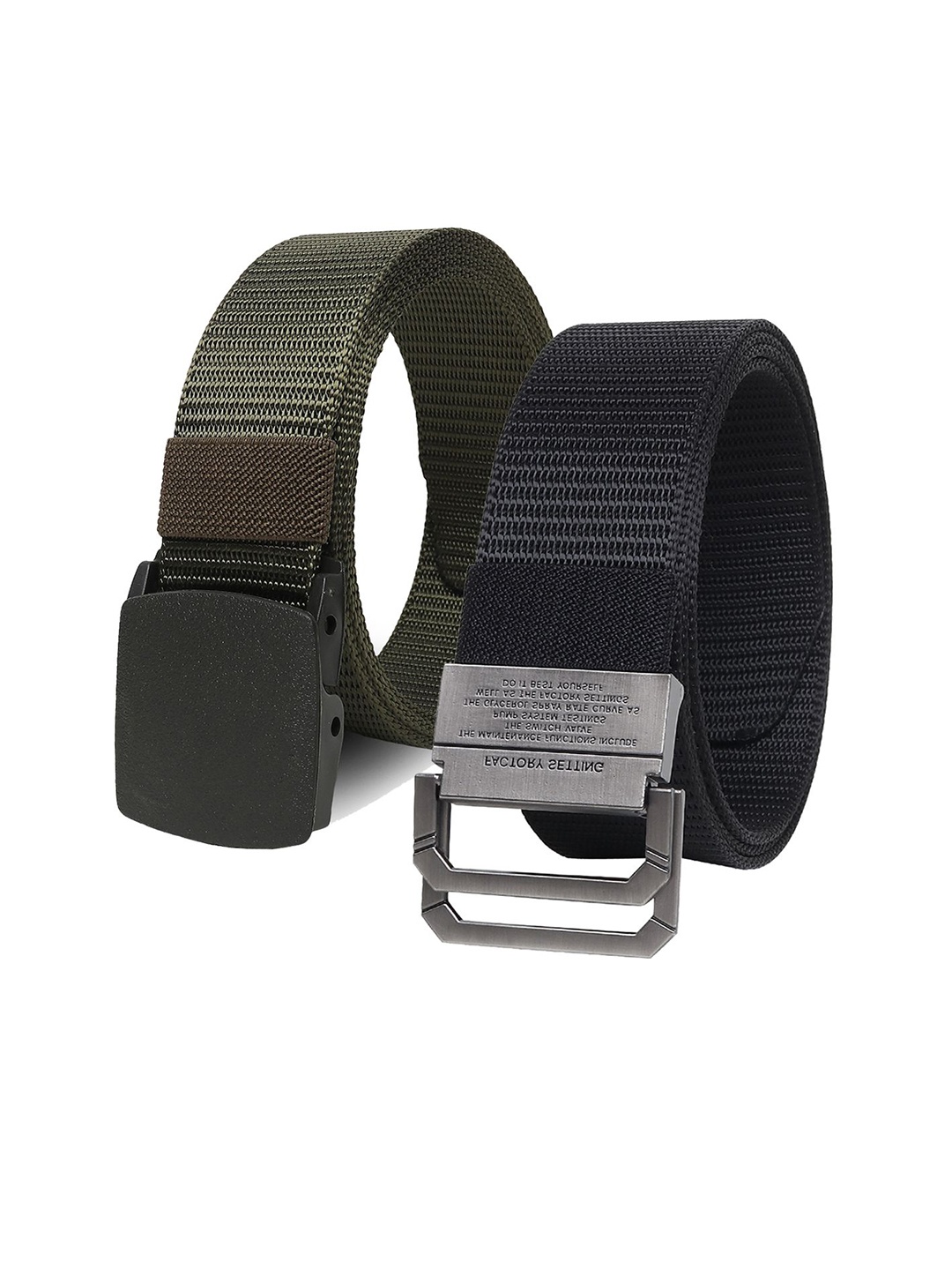 

Provogue Men Textured 2 Belt, Navy blue