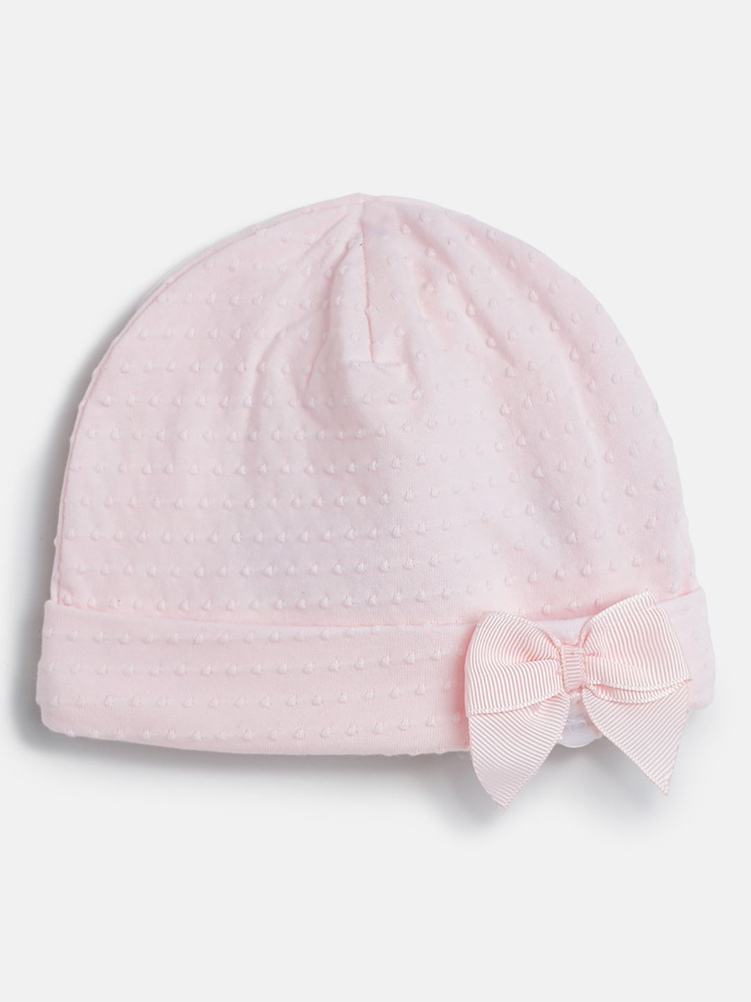 

Chicco Girls Cotton Embellished Beanie Caps, Pink