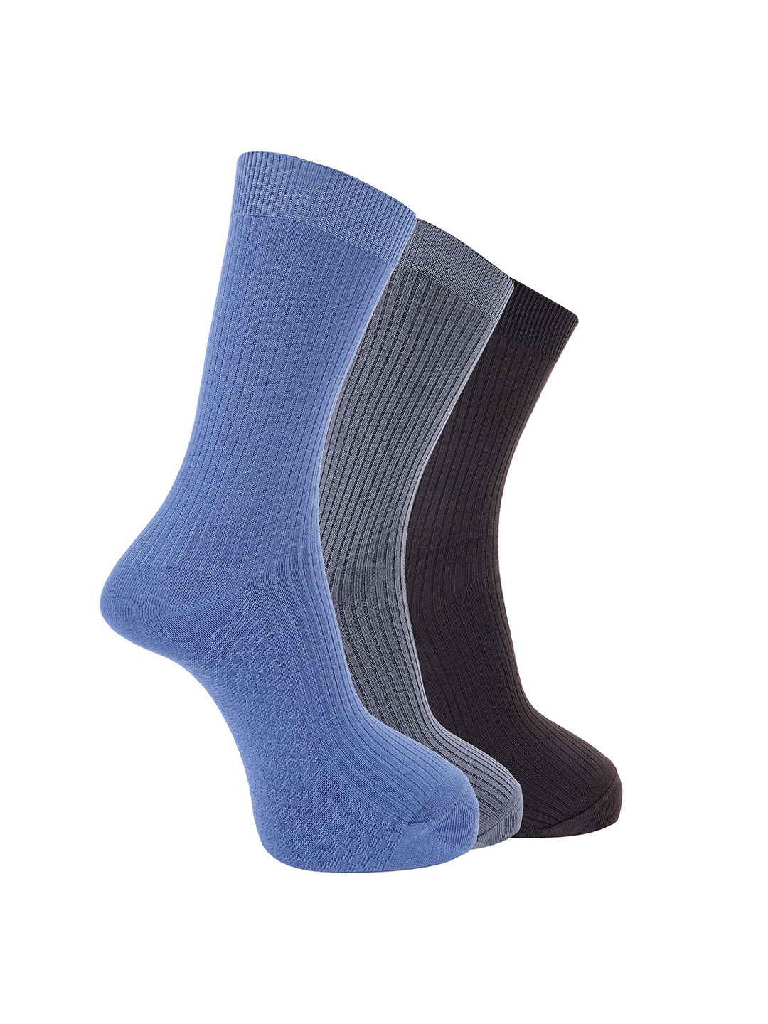 

Dollar Men Pack of 3 Calf Length Socks, Navy blue