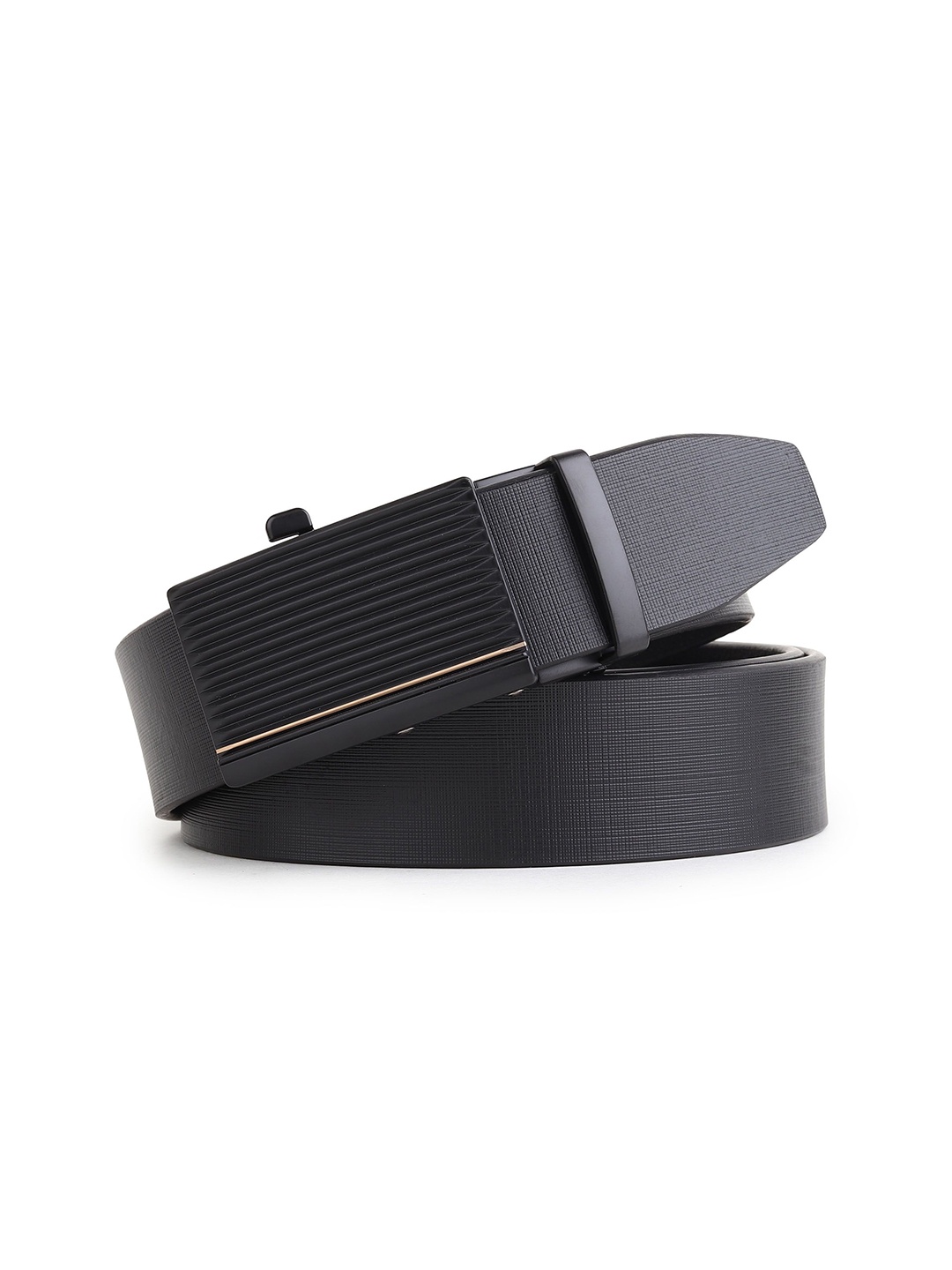 

Provogue Men Textured Leather Belt, Black