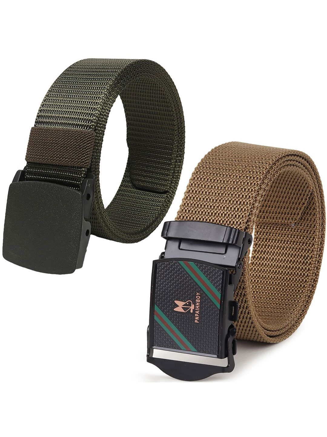 

Provogue Men Textured 2 Belt, Green