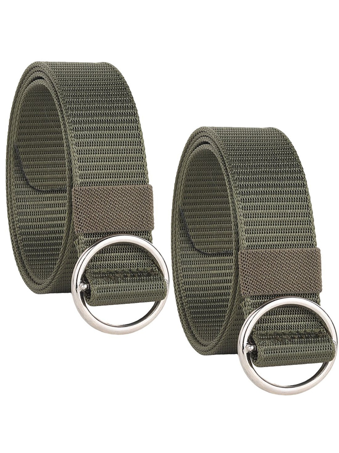 

Provogue Men Pack of 2 Textured Belt, Green
