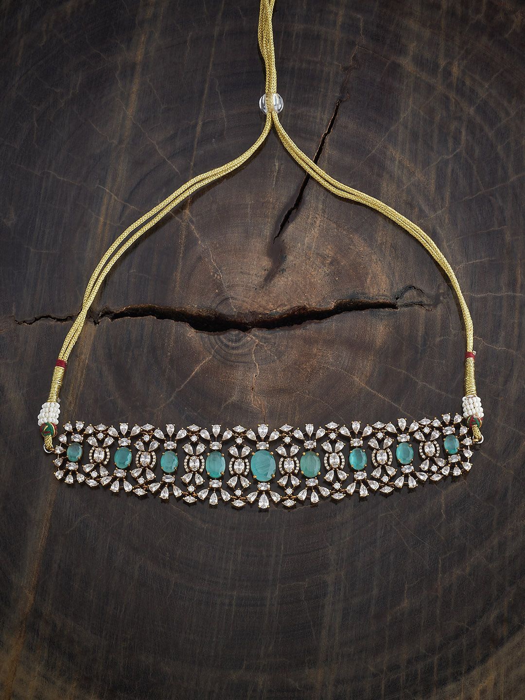 

Kushal's Fashion Jewellery Copper Necklace, Gold