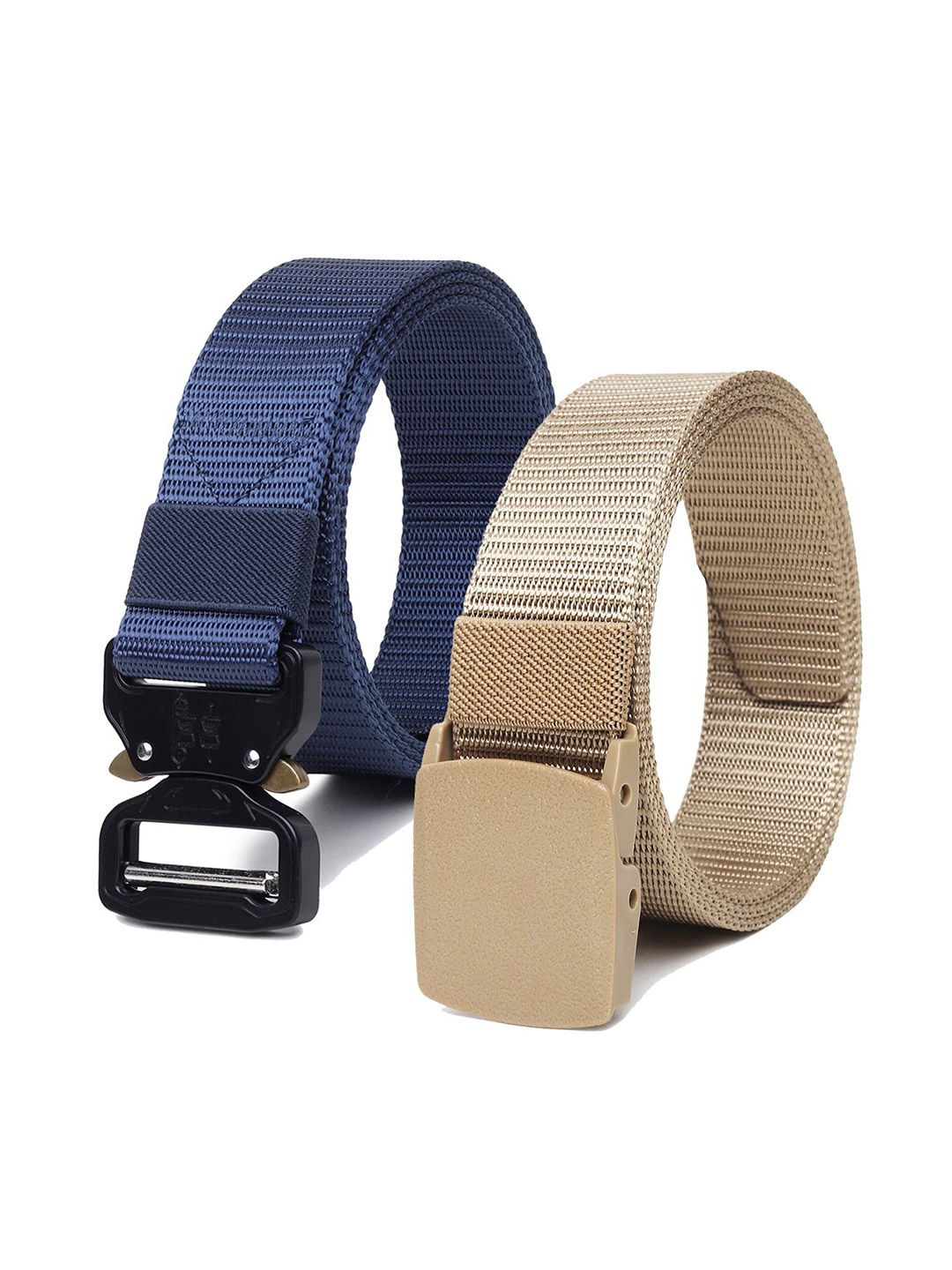 

Provogue Men Pack of 2 Textured Belt, Beige