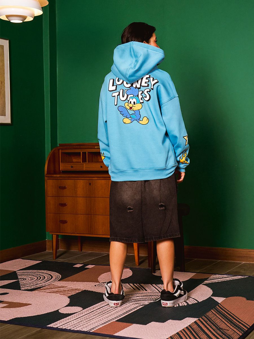 

Bonkers Corner Women Run The Roads Oversized Hoodie, Blue