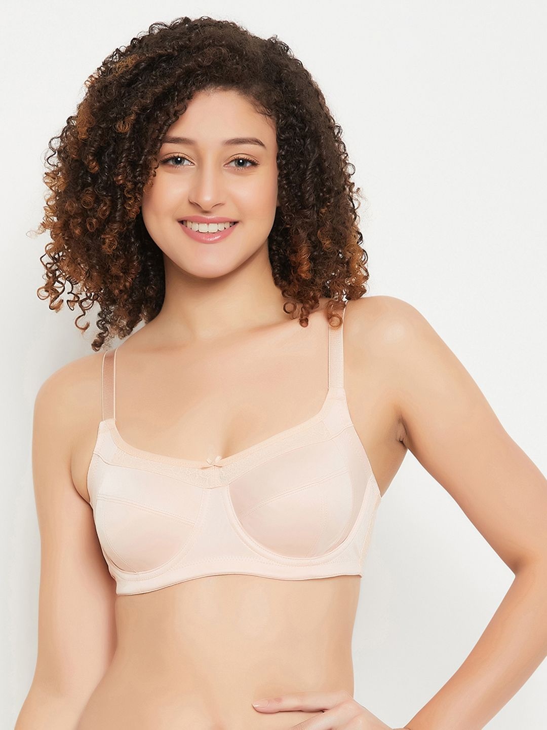 

Clovia Full Cup Underwired Minimizer Bra, Beige