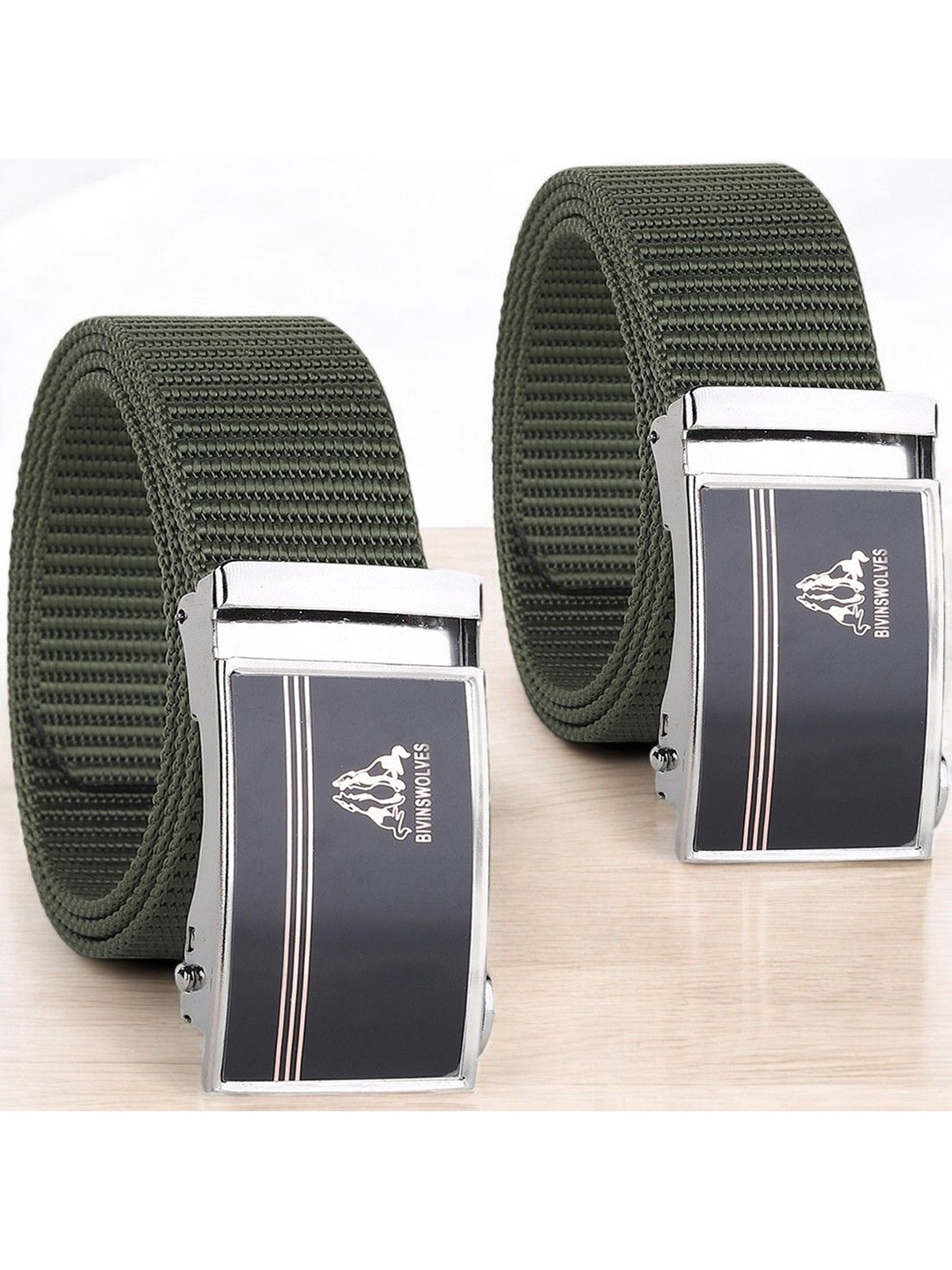 

Provogue Men Textured 2 Belt, Green