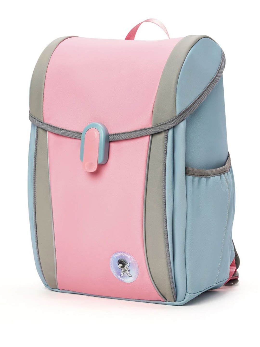 

MOKOBARA Kids Colourblocked Jukebox Backpack with Reflective Strip, Pink