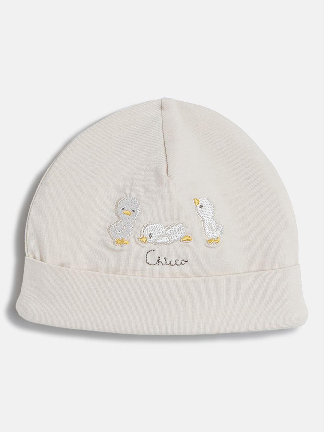

Chicco Unisex Kids Embroidered Beanie, Beige