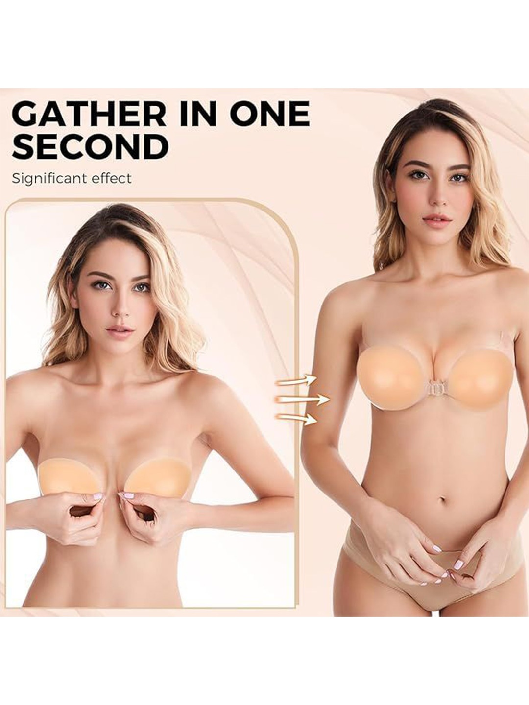 

Softwrap Women Stick-On Lingerie Accessories, Beige