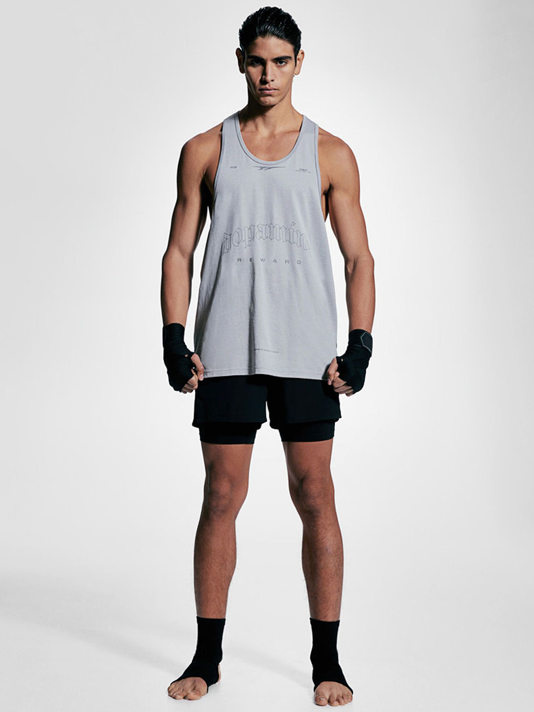 

H&M Regular Fit Sports Vest Top In Dry Move, Grey