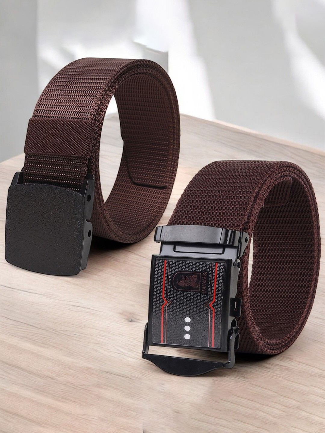 

Provogue Men Pack Of 2 Textured Belt, Brown
