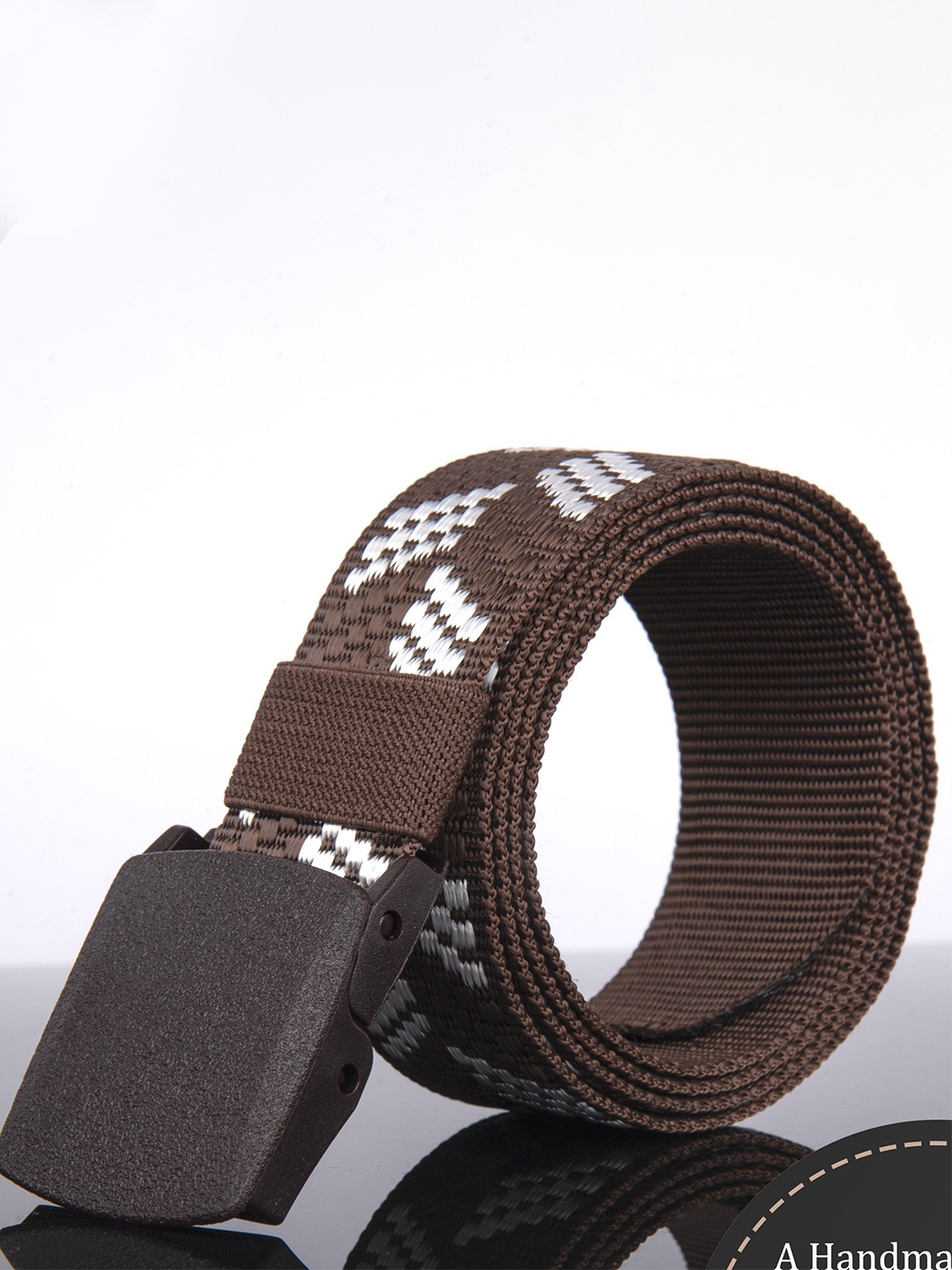 

Metronaut Men Textured Formal Belt, Brown