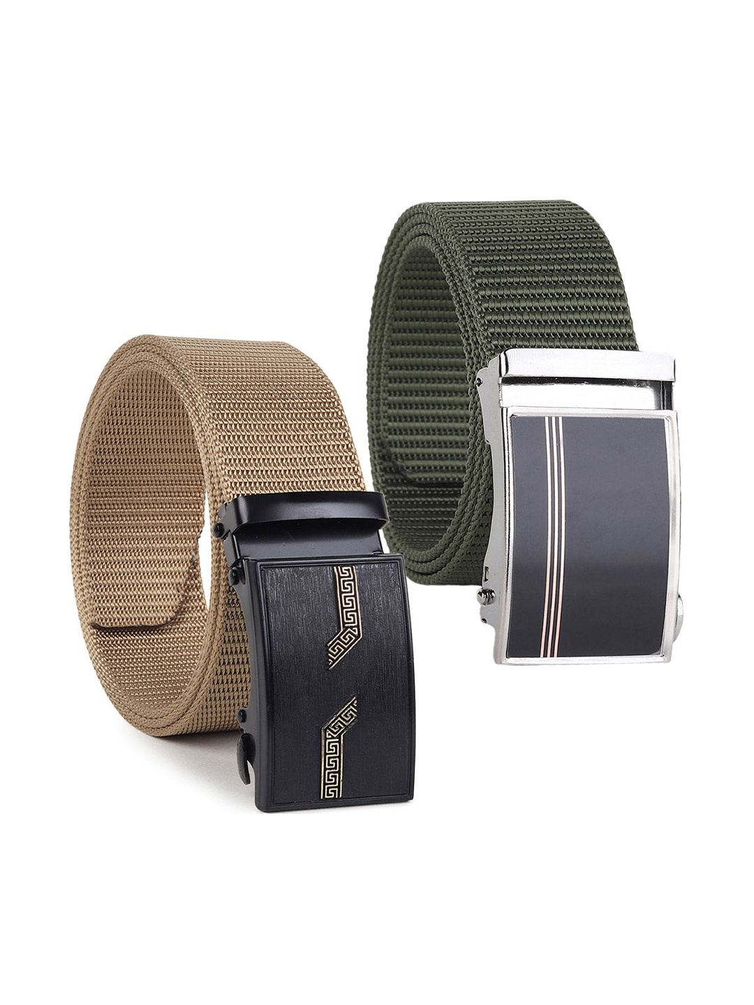 

Provogue Men Textured 2 Belt, Green