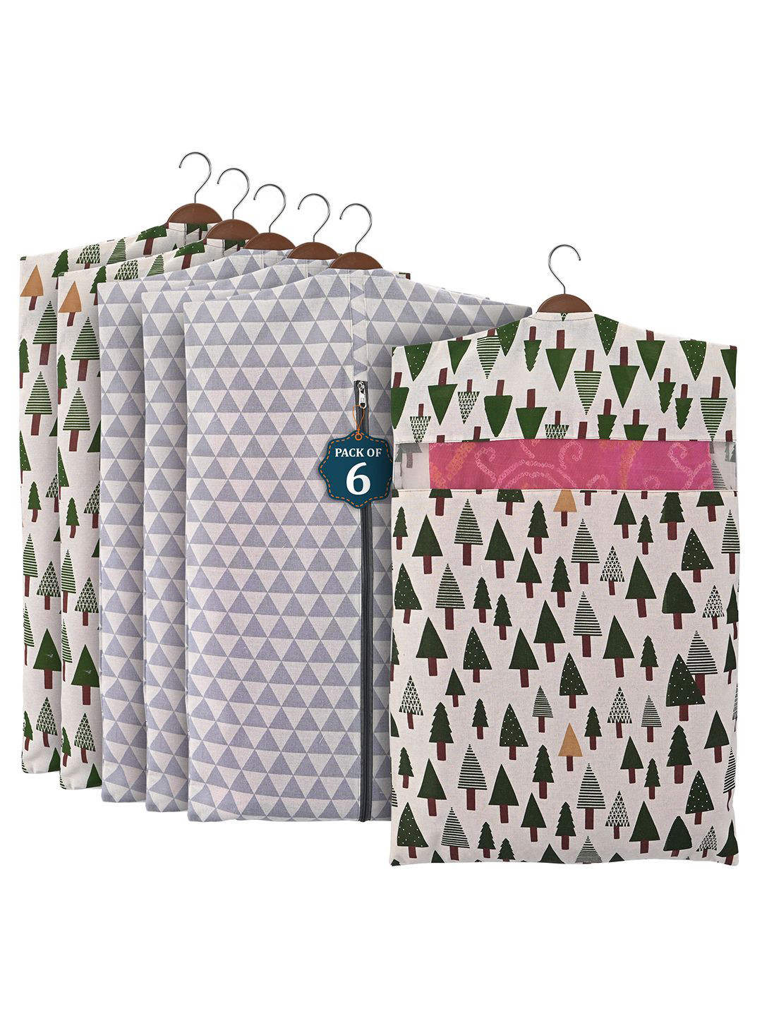 

Kuber Industries Grey Set of 6 Regular Multi-Utility Organisers