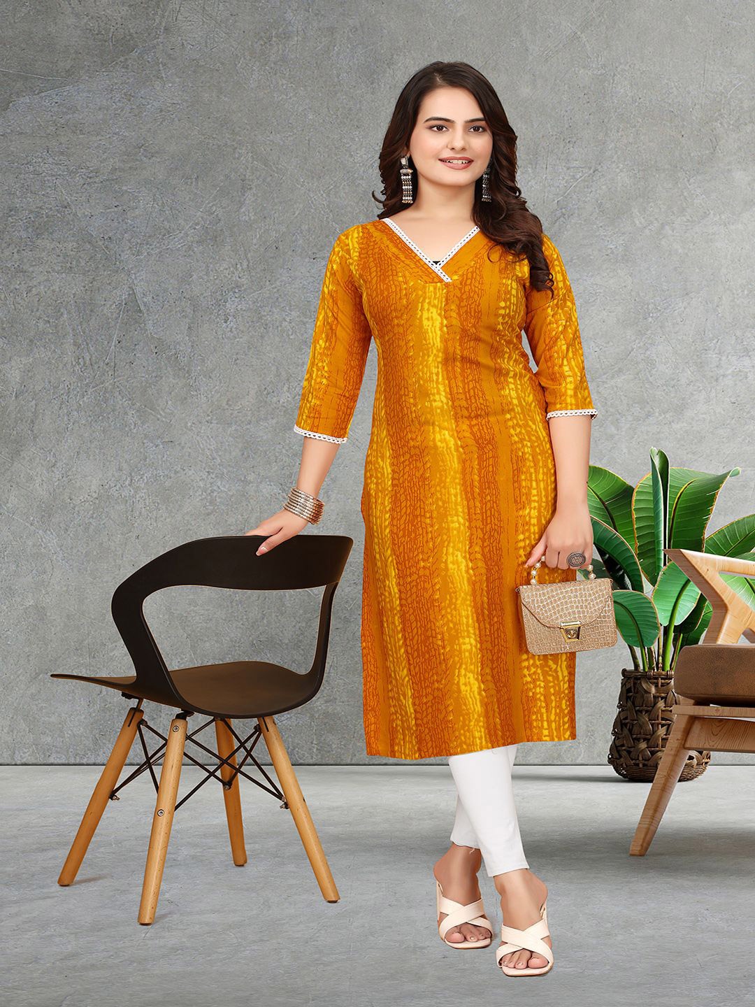 

PATBRO Ombre Kurta, Orange