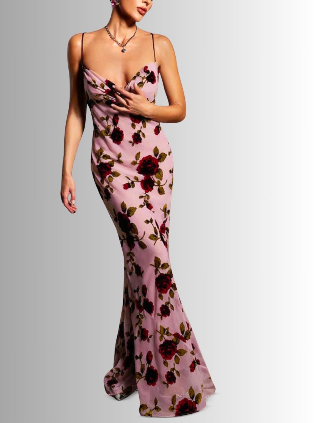 

PRIZO Floral Print Maxi Dress, Pink