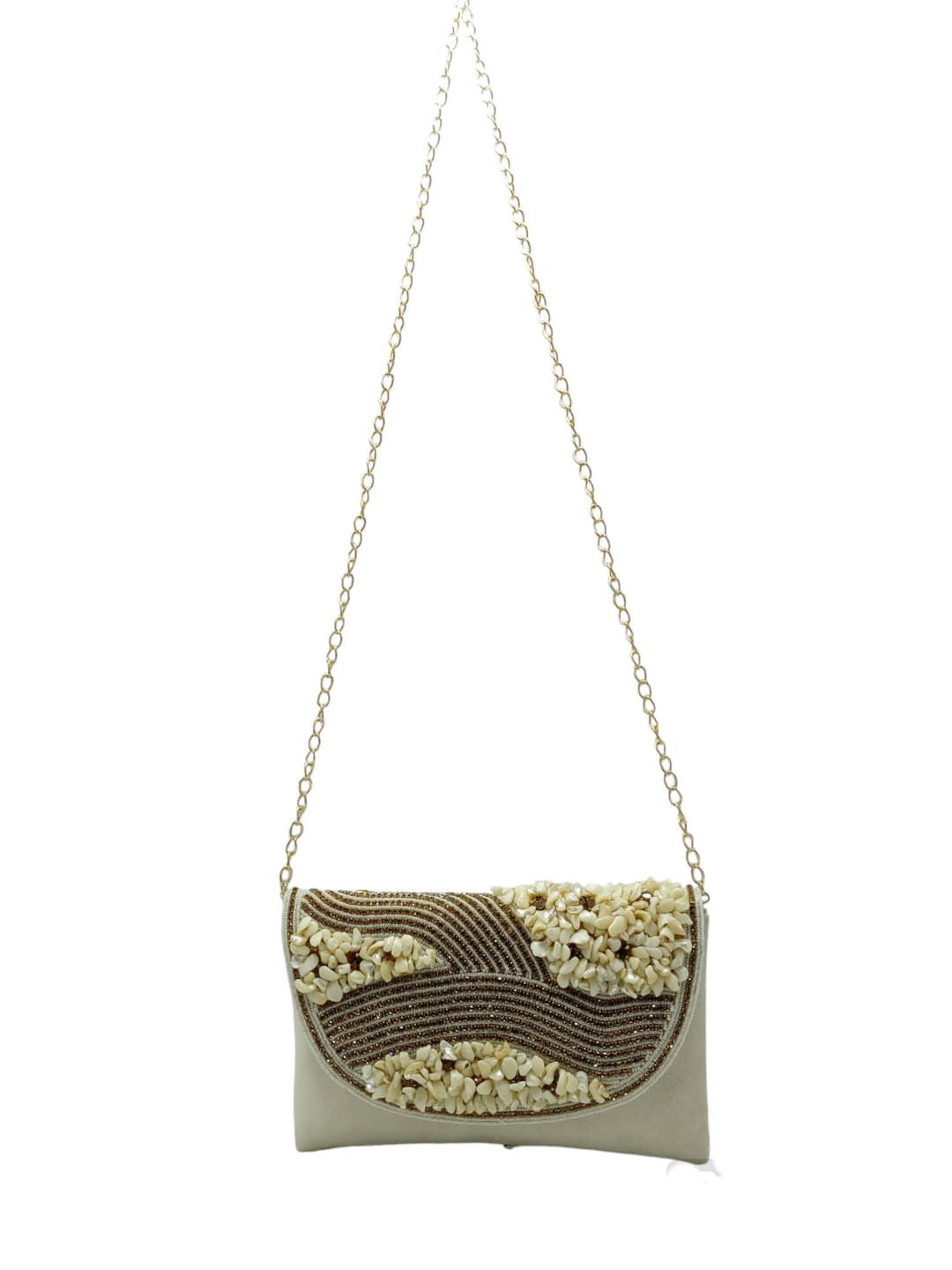 

Esmoda Embellished Purse Clutch, Silver