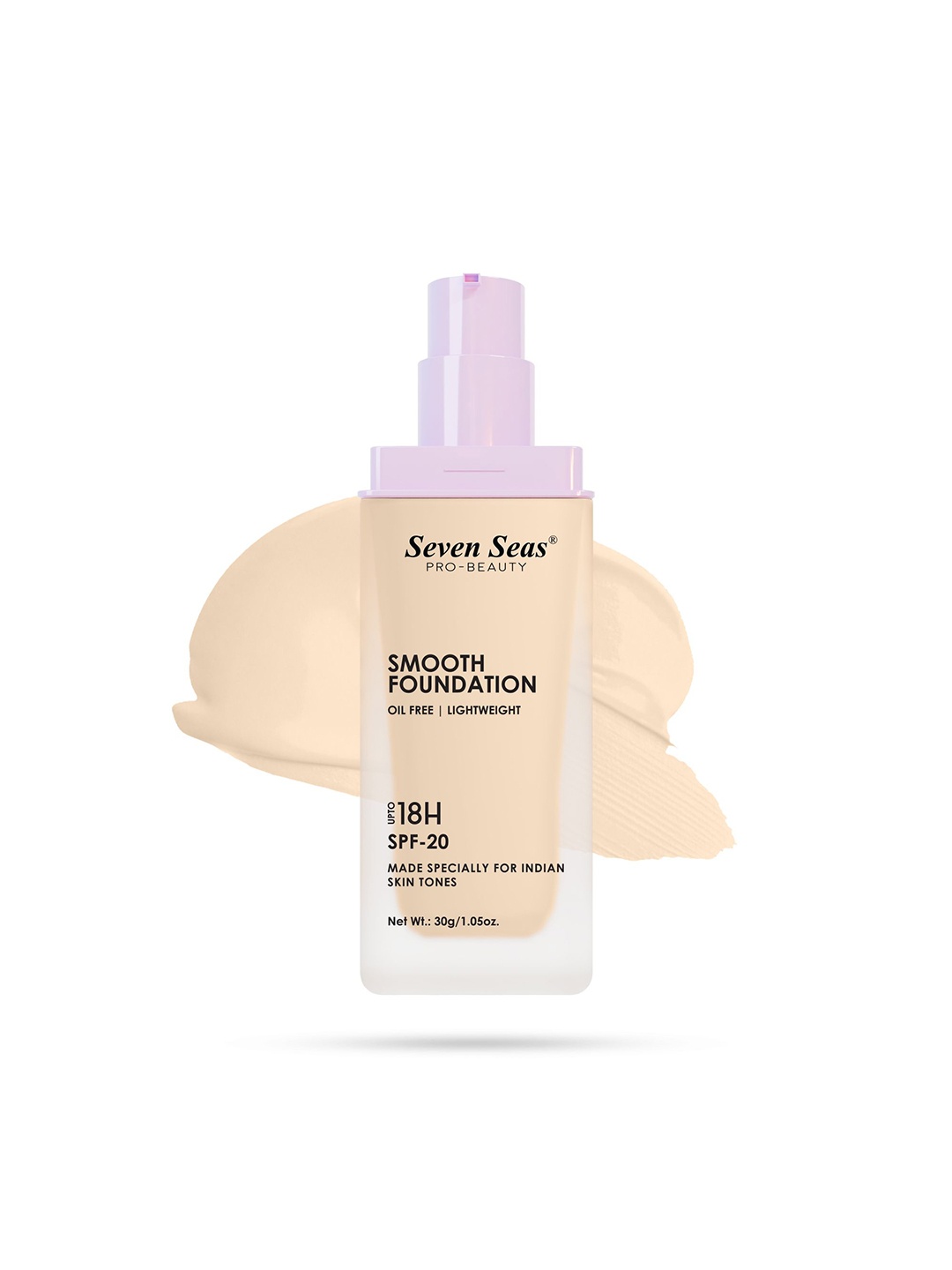 

Seven Seas Smooth Oil Free & Lightweight Foundation- SPF-20 - 30 g - Nude 01