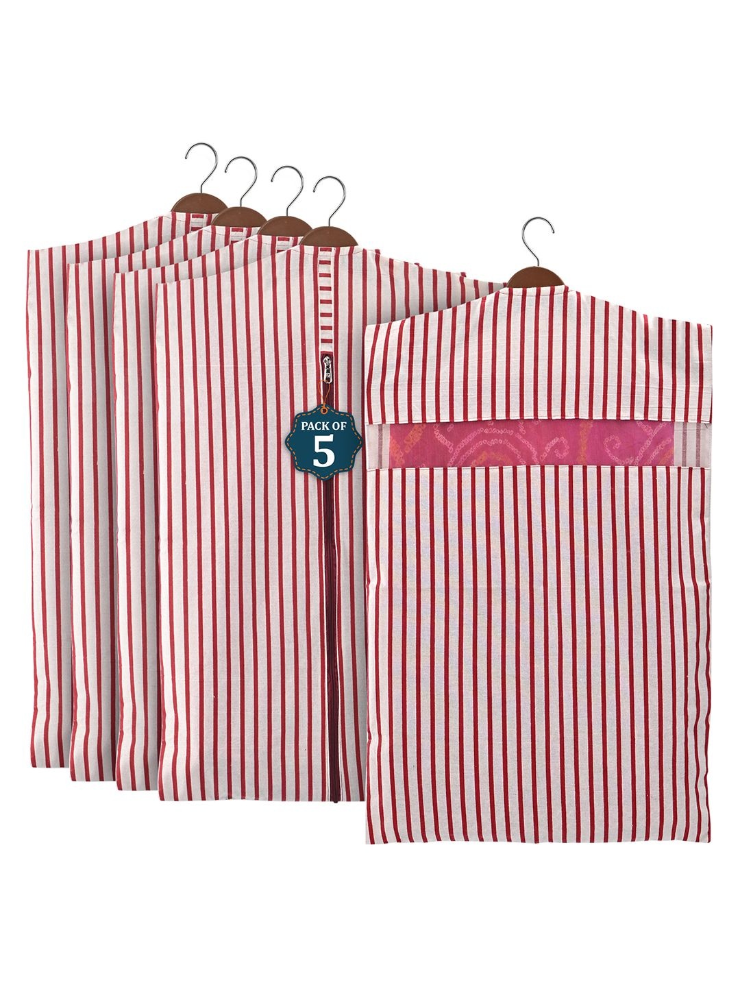 

Kuber Industries Maroon Set of 5 Regular Multi-Utility Organisers