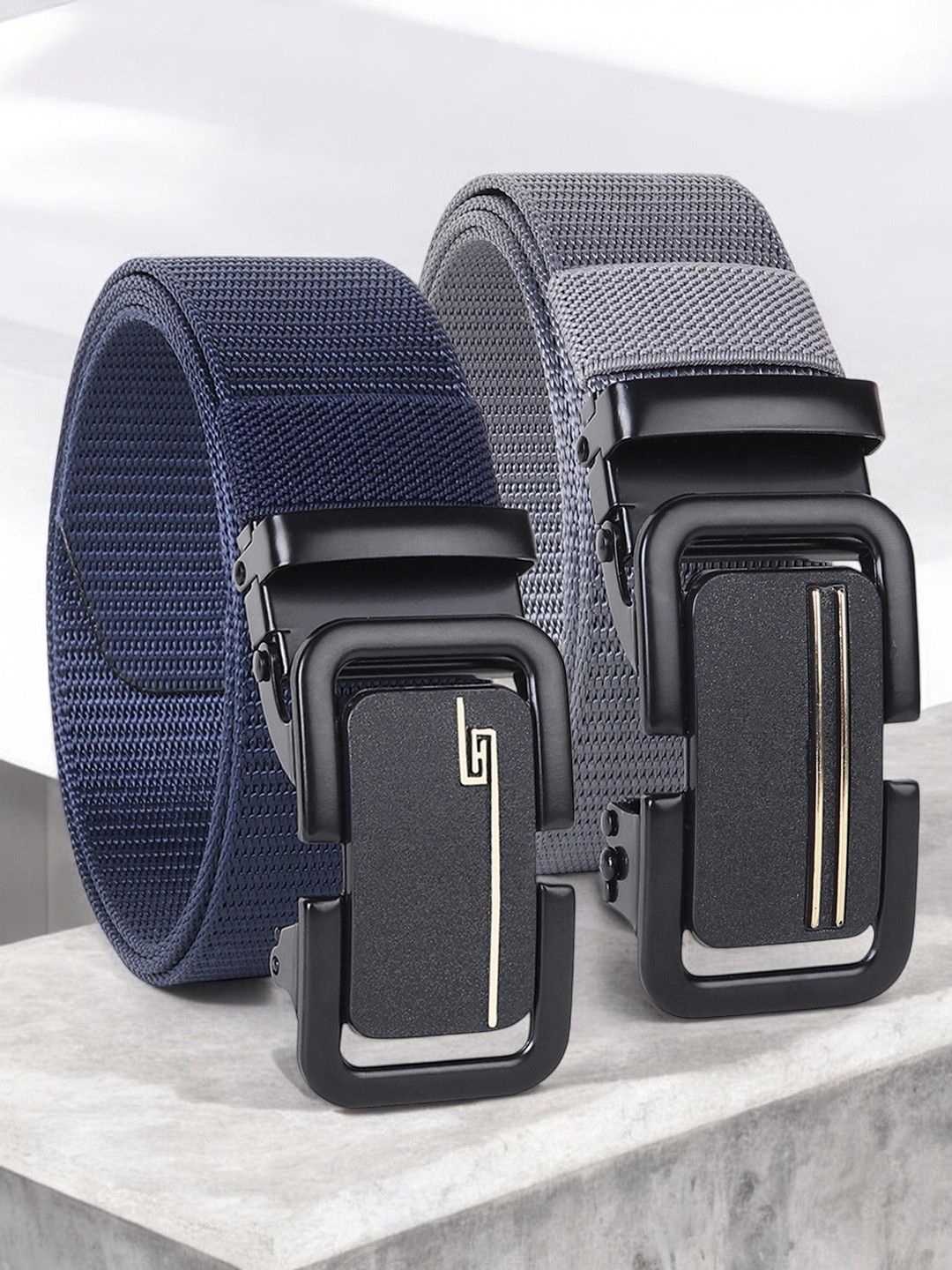 

Provogue Men Textured 2 Belt, Blue
