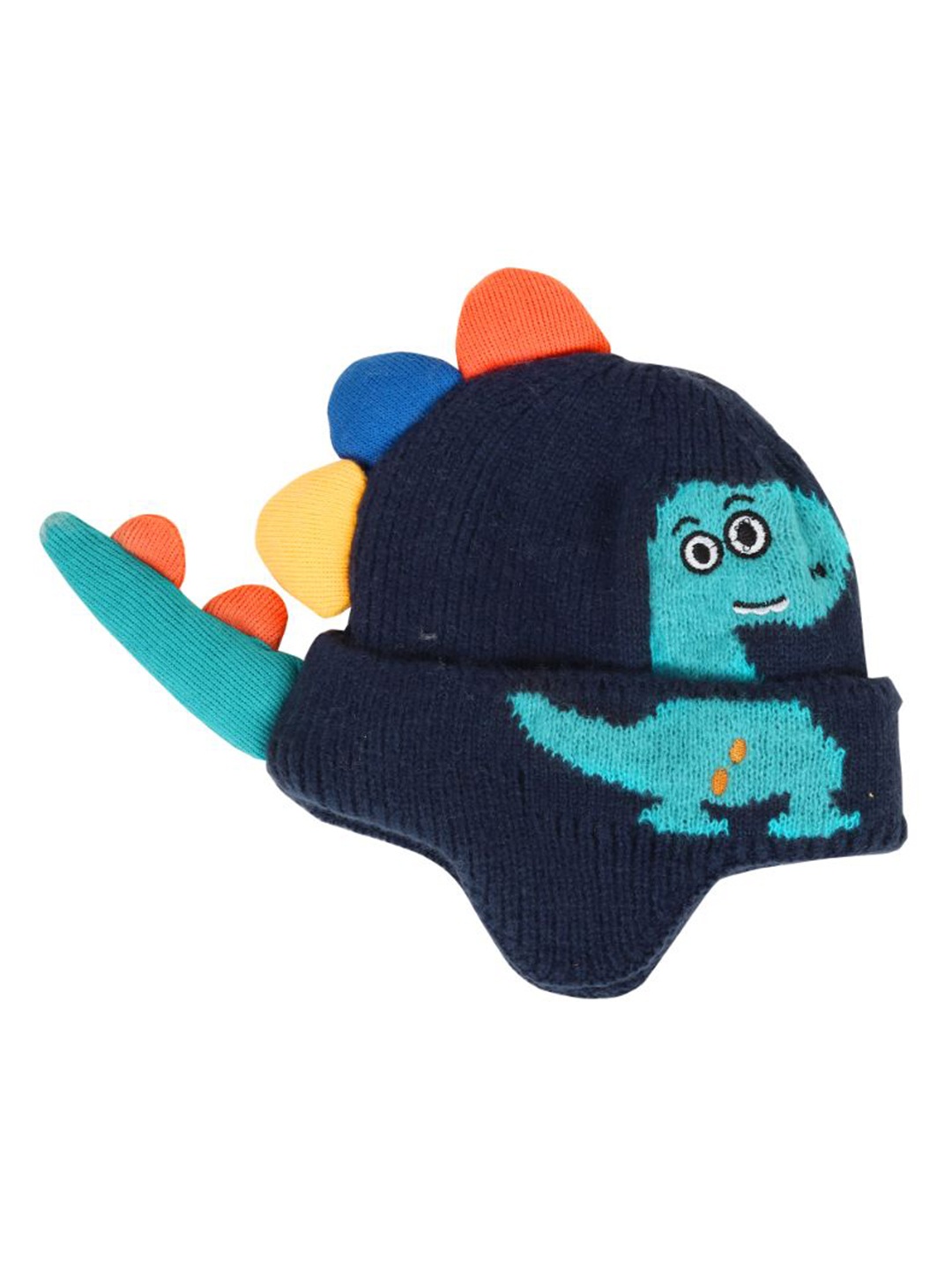 

TIPY TIPY TAP Unisex Kids Printed Woollen Beanie, Navy blue