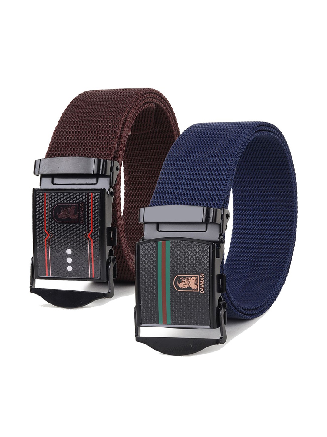 

Provogue Men Textured 2 Belt, Blue