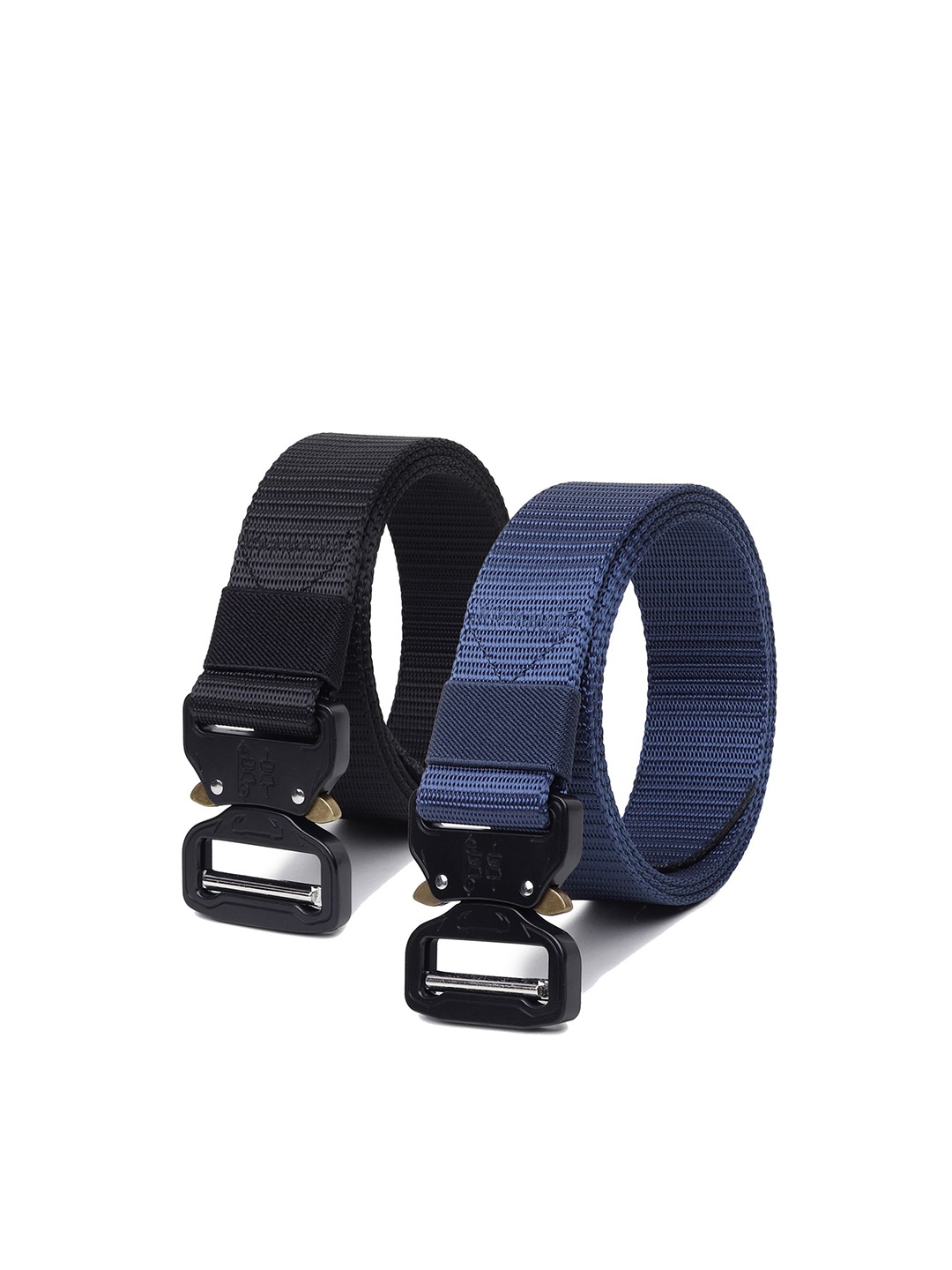 

Provogue Men Pack Of 2 Textured Belt, Navy blue