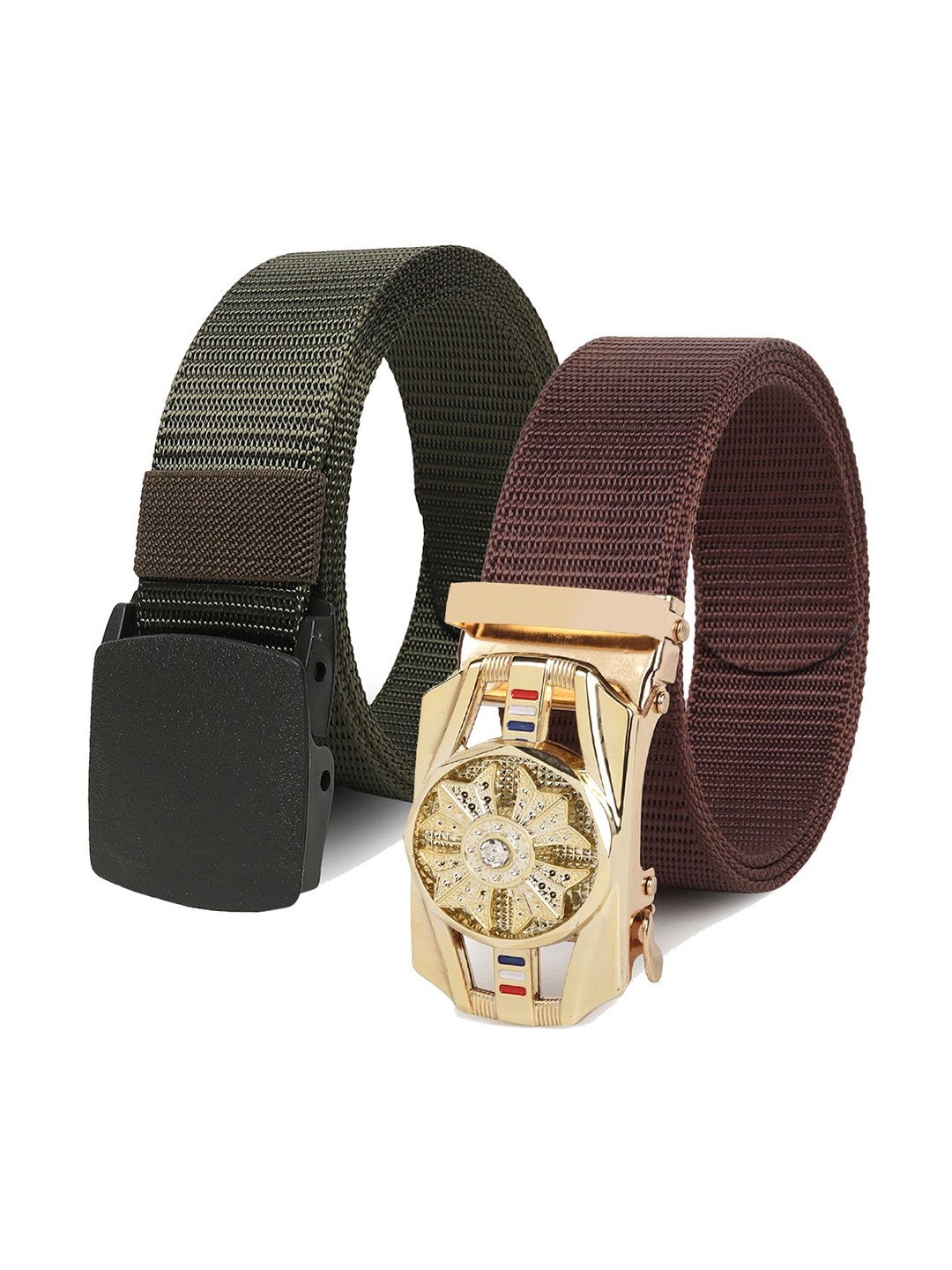 

Provogue Men Pack of 2 Belts, Brown